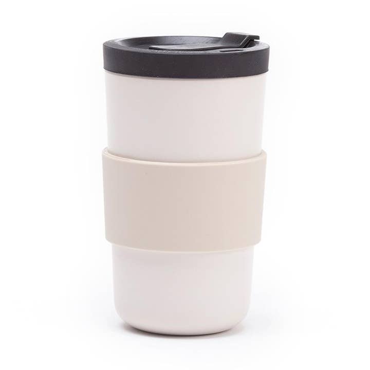 Go Reusable Takeaway Mug 17 oz - Stone for wholesale by EKOBO