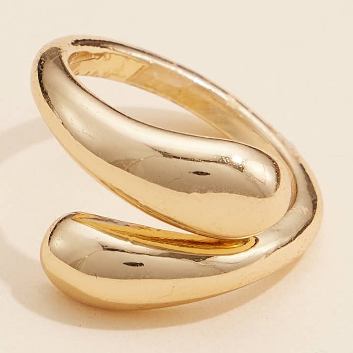 Frem - Wholesale Cocktail/Statement Ring - Modern Wraparound Statement Ring for Bold Minimalist Style0