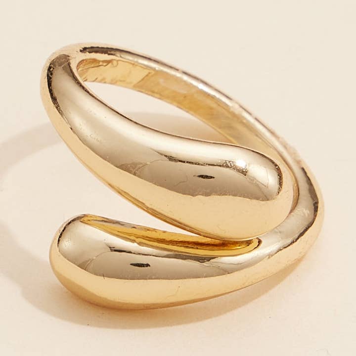 Modern Wraparound Statement Ring for Bold Minimalist Style and other Purchase Wholesale cocktail statement ring. Free Returns & Net 60 Terms on Faire trending on Faire.