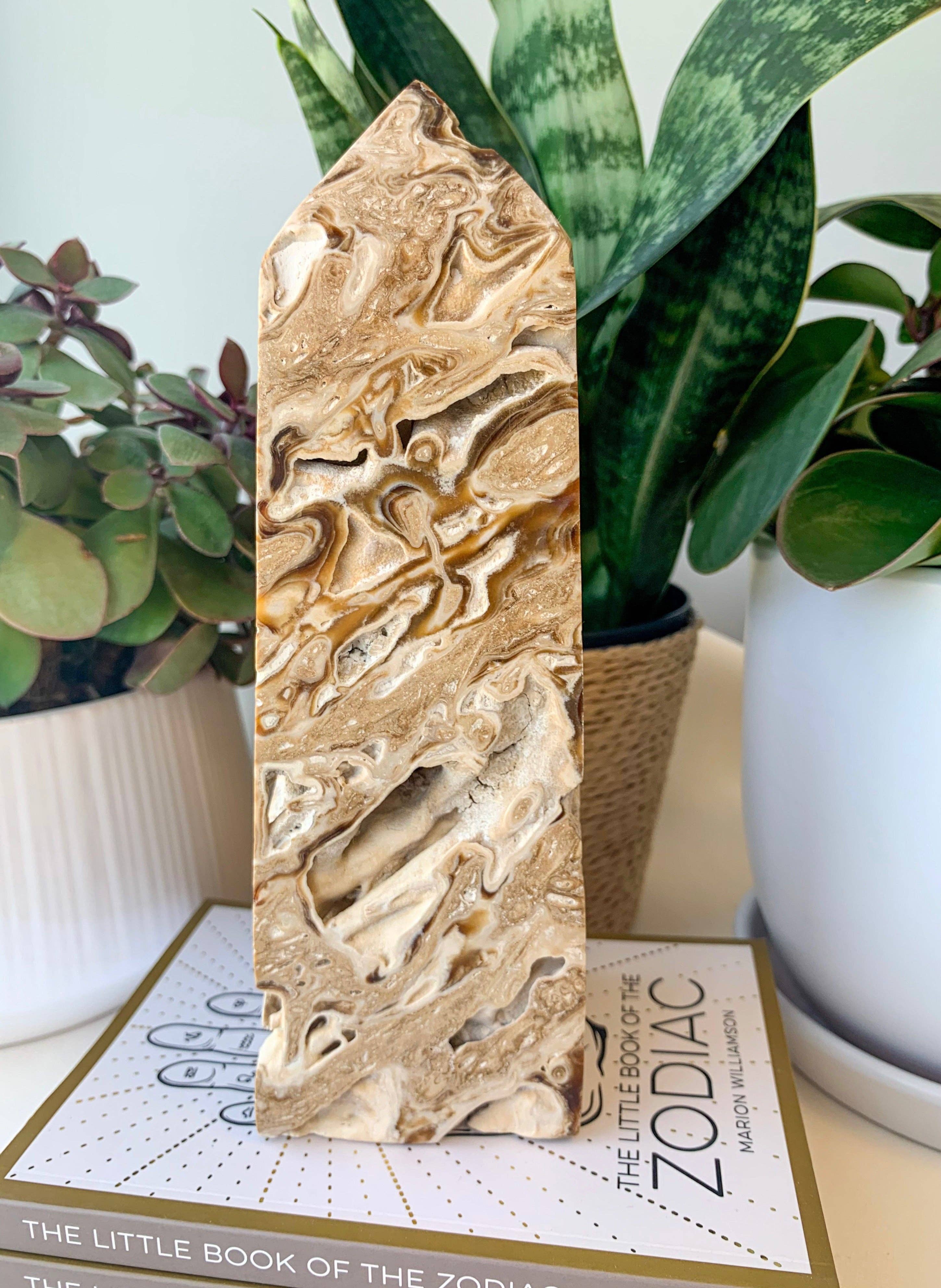 Crystal Vibes Inc. - Wholesale Spiritual Stone/Crystal - Chocolate Calcite Tower