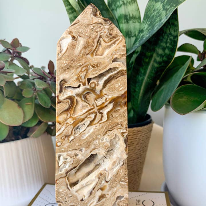 Crystal Vibes Inc. - Wholesale Spiritual Stone/Crystal - Chocolate Calcite Tower0