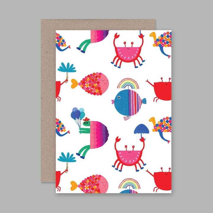 Carte Sea Animals pour la vente par AHD Paper Co