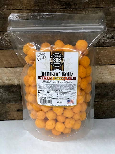 Sweet G's Bakery - Drinkin’ Pretzels™ - Wholesale Puffed Snack - Assortment #CB-3 Flavored Cheese Balls (30 - 4.5oz bags)2
