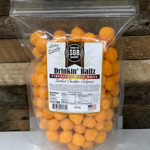 Sweet G's Bakery - Drinkin’ Pretzels - Wholesale Puffed Snack - Assortment #CB-4 Flavored Cheese Balls (30 - 4.5oz Bags)2