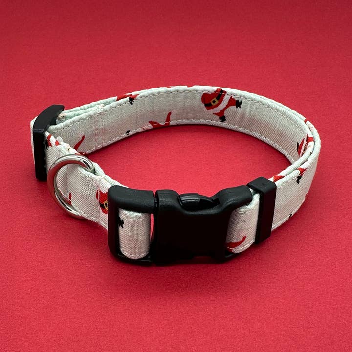 Dancing Santa Dog Collar for wholesale by Winthrop Clothing Co.