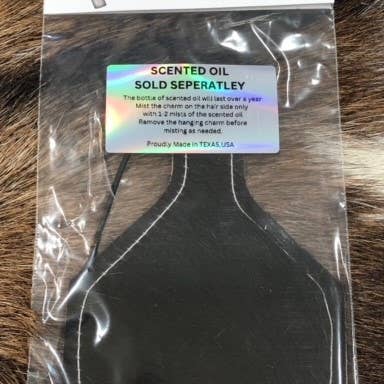 reSCENTit ~ Red Dirt Leather - Wholesale Car Freshener - Unisex - 2P-HAIR ON HIDE reSCENTable CHARMS 9