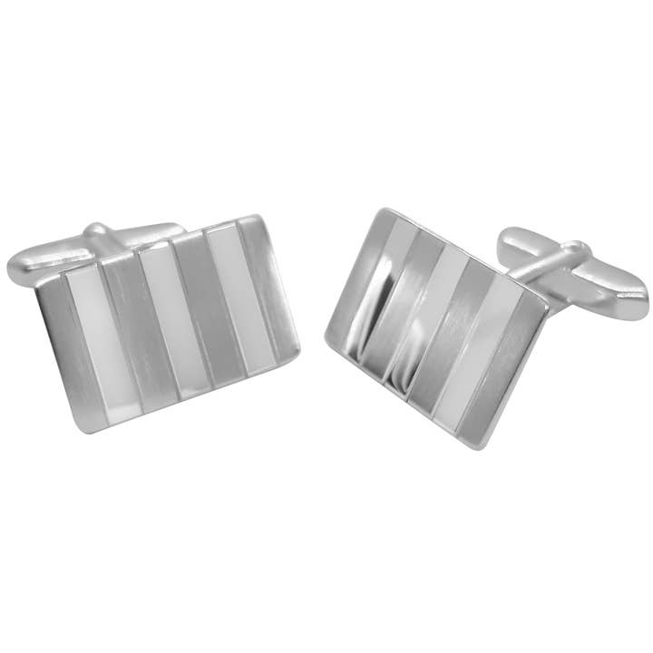 Lined Rect Cufflinks for wholesale by CLANDELA