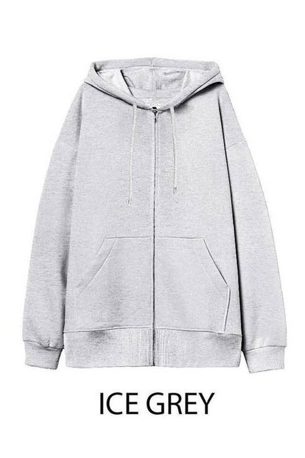 Vanilla Monkey - Wholesale Hoodie - Women's - Oversized Fleece Boyfriends Fit Zip Up Jacket18