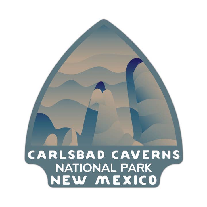 Carlsbad Caverns National Park Arrowhead Sticker for wholesale by National Park Obsessed LLC