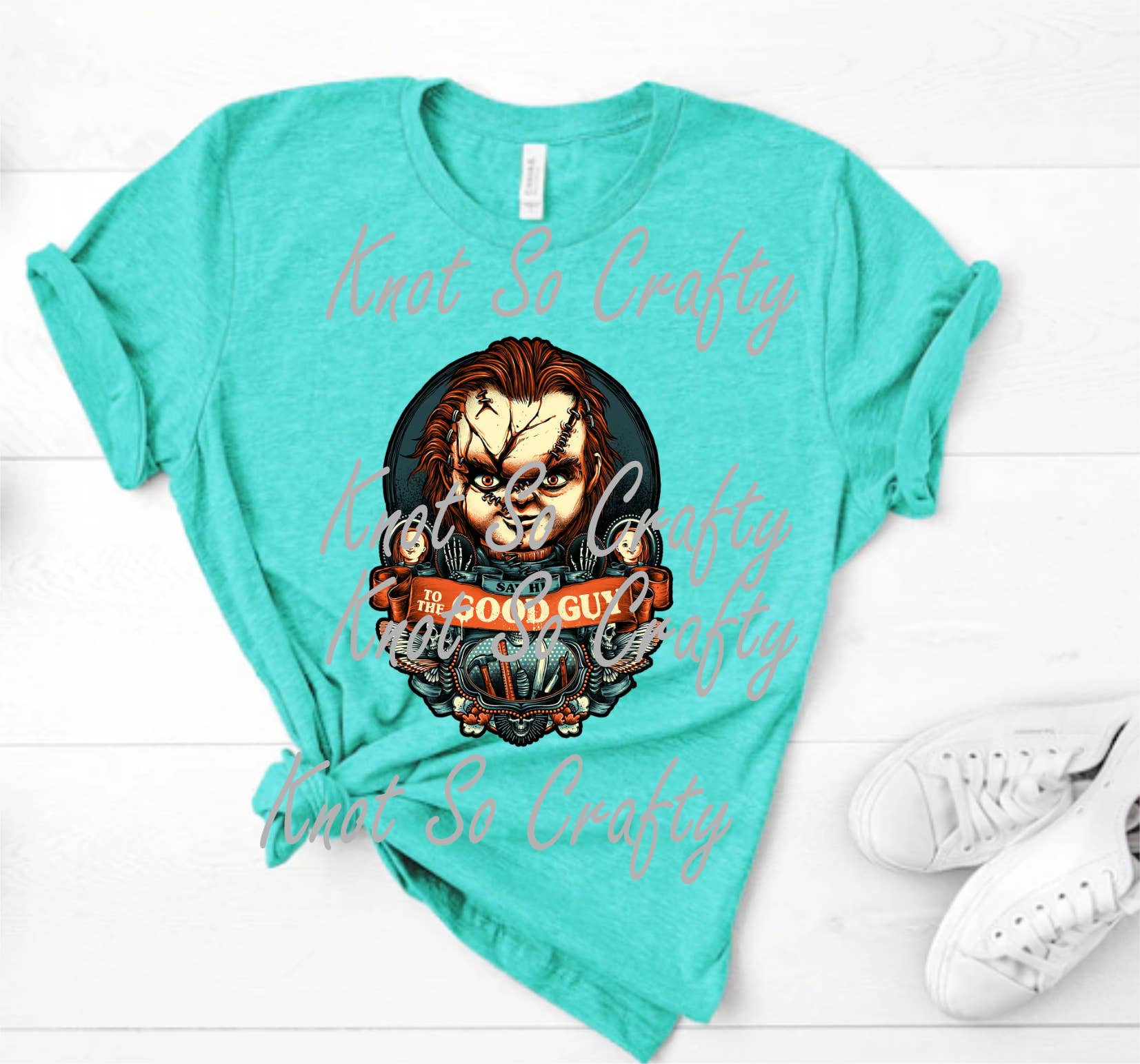 Knot so crafty - Wholesale T-shirt (graphic) – women's - chucky - halloween - 448