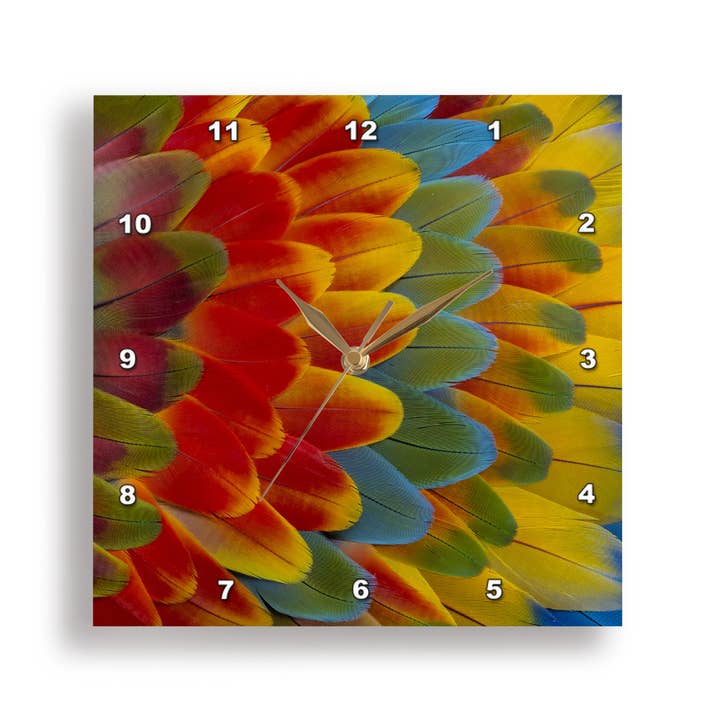 3dRose, Diep heldere oranje hibiscusbloem, Honolulu. Staatsbloem van Hawaï., Wandklok voor wholesale door 3dRose