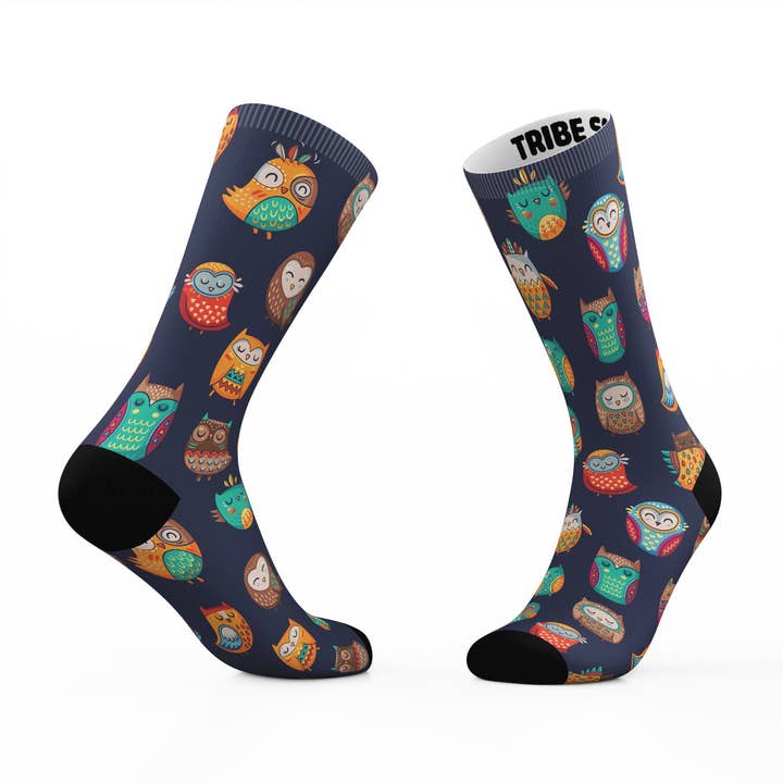 Owl Socks for wholesale by Tribe Socks