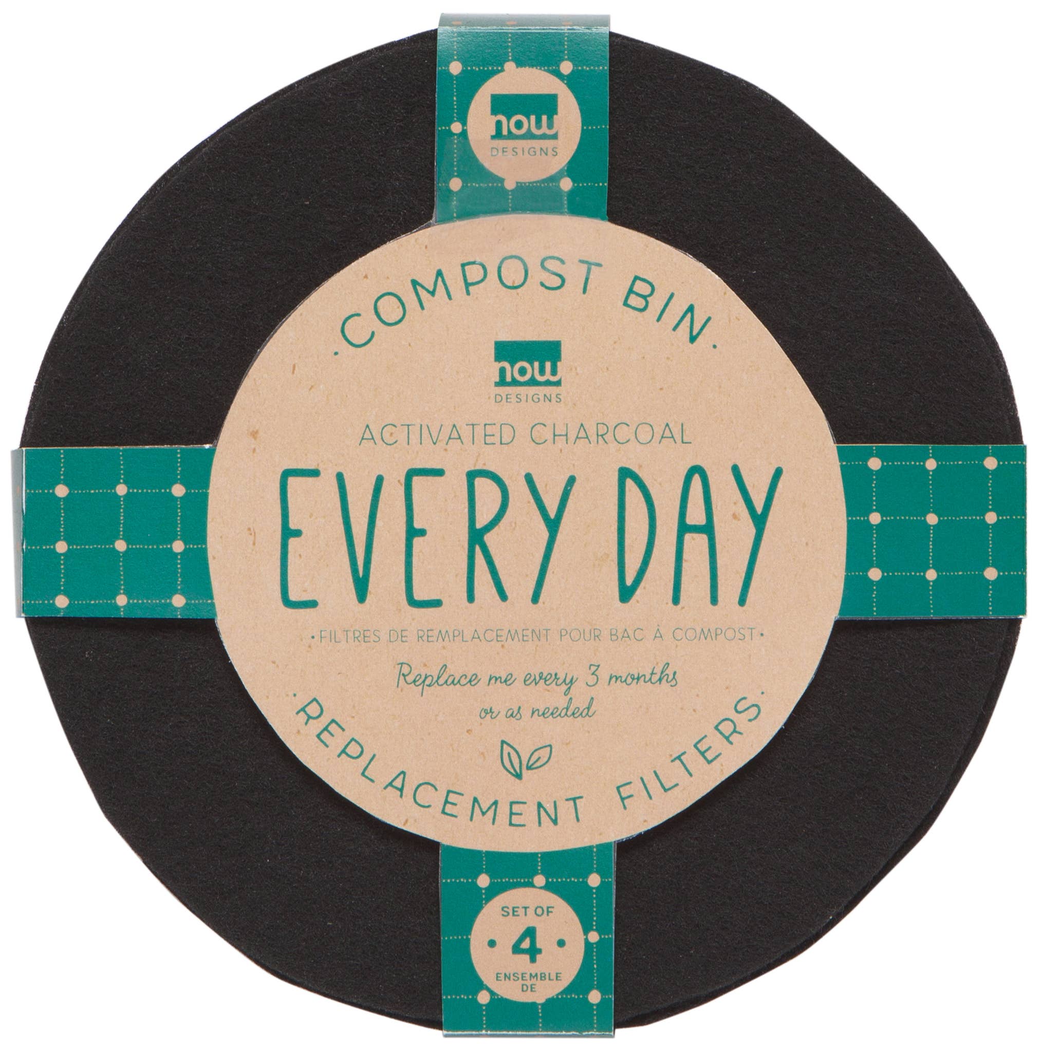 Now Designs by Danica - Wholesale Compost Filter - Compost Bin Activated Charcol Filters Set of 41