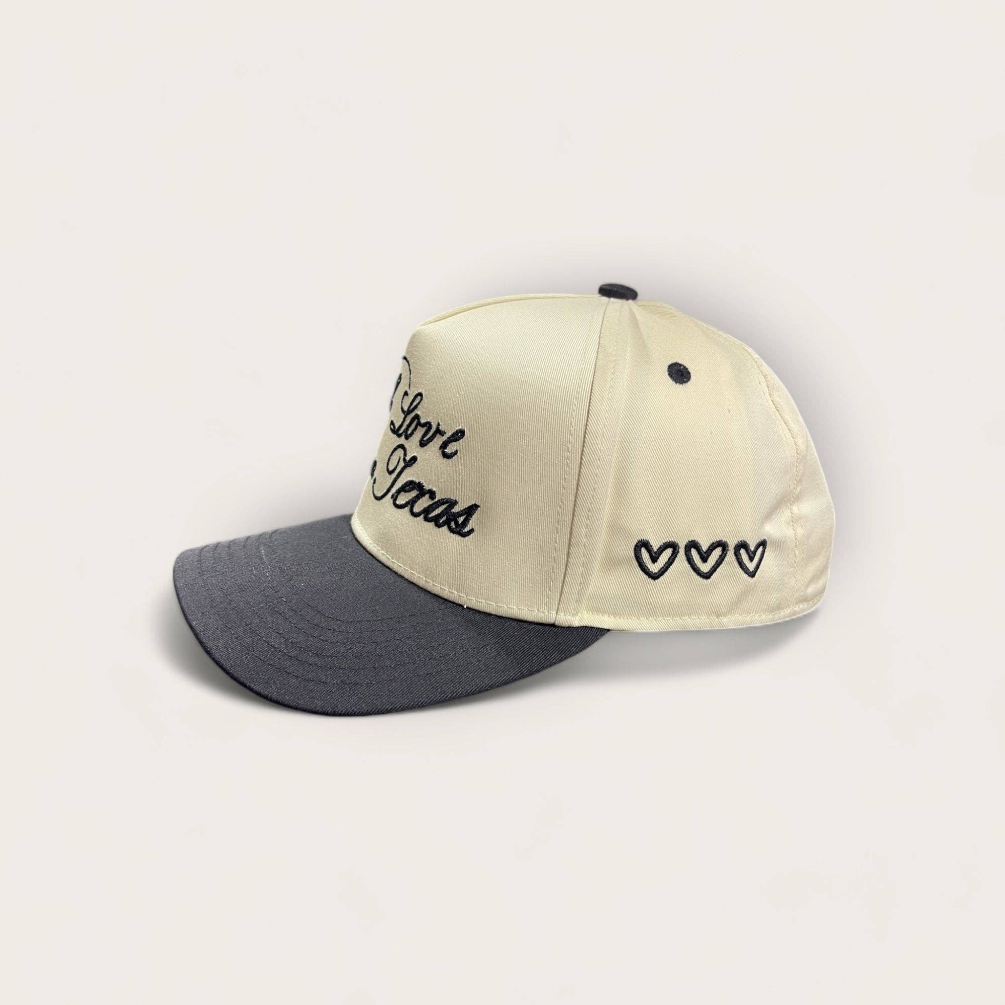 Happi Style - Wholesale Trucker Hat - Women's - With Love from Texas Classic Trucker Hat | Black/Tan1