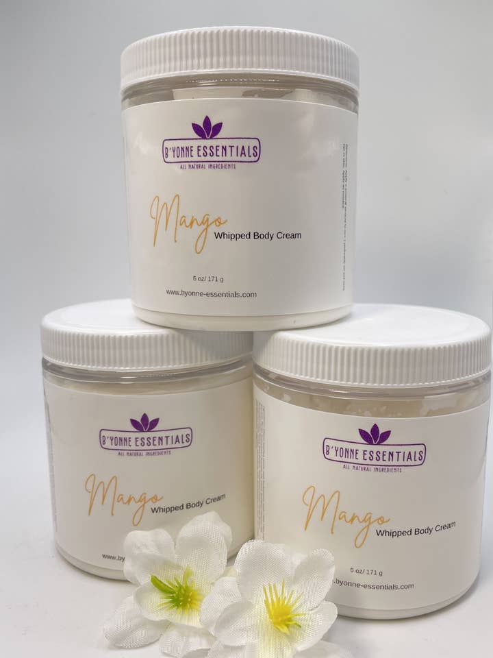 Whipped Body Butter Creams for wholesale by B'Yonne Essentials