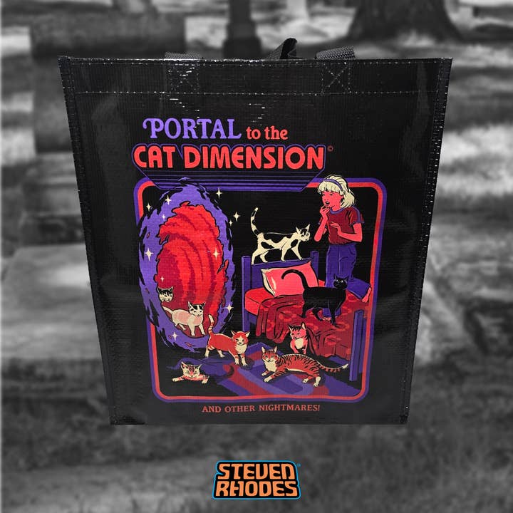 Purr-a-normal Grocery Tote for wholesale by Snark Totes