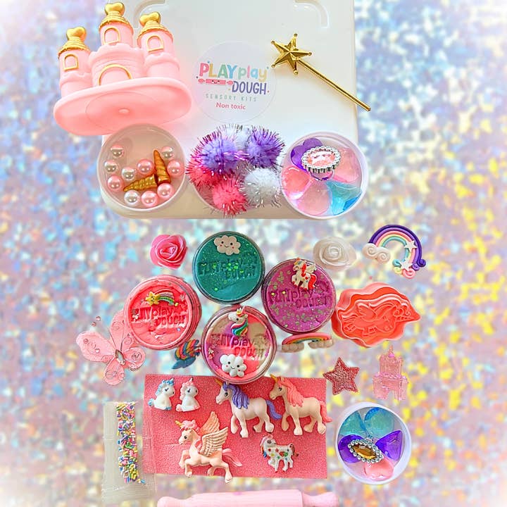 Unicorn sensory playdough for wholesale by Play Play Dough