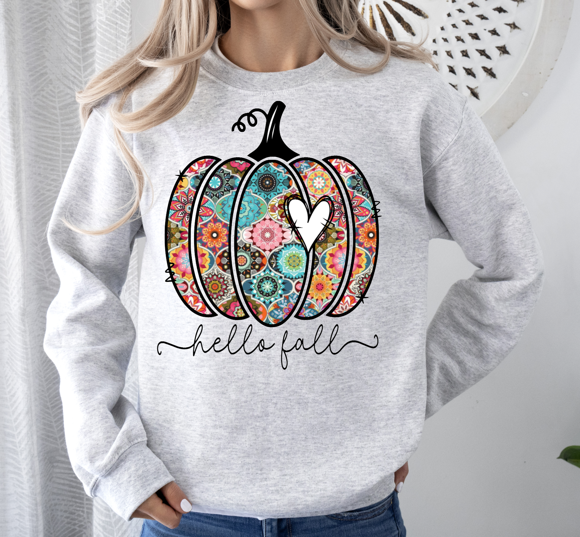It's So Me - Wholesale Graphic Sweatshirt - Women's - HELLO FALL CREWNECK TEE/SWEATSHIRT 2
