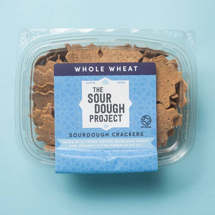 Whole Wheat Sourdough Crackers for wholesale by The Sourdough Project