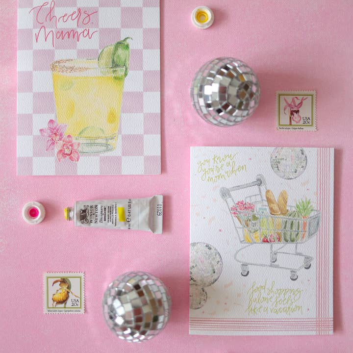 Stephanie Tara Stationery - Wholesale Mother's Day Card - humorous food shopping Mother's Day card