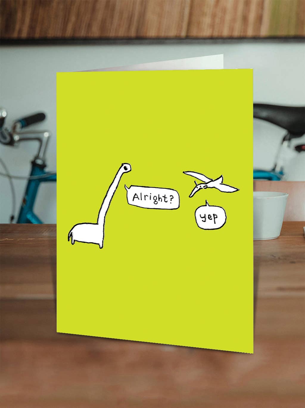 Brainbox Candy - Wholesale Birthday Card - Funny Birthday Card - Embossed Alright? Yep! Greetings Card2