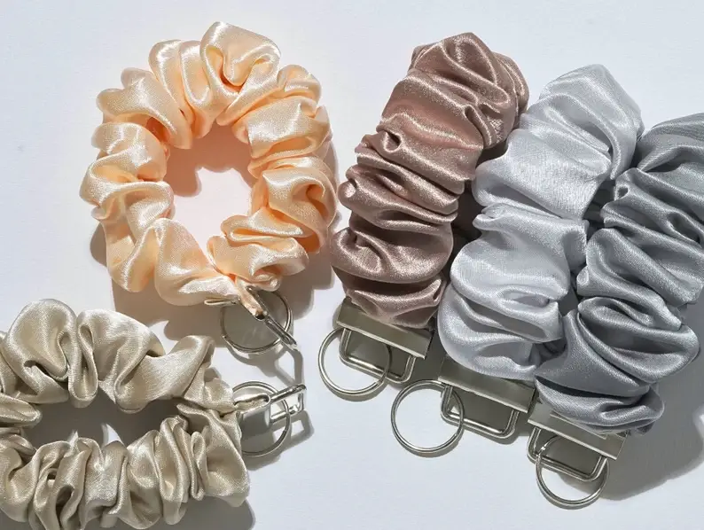 Blush Pop Creations - Wholesale Keychain - Women's - SCRUNCHIE WRISTLET KEYCHAIN - Choose Your Favourite Colors6