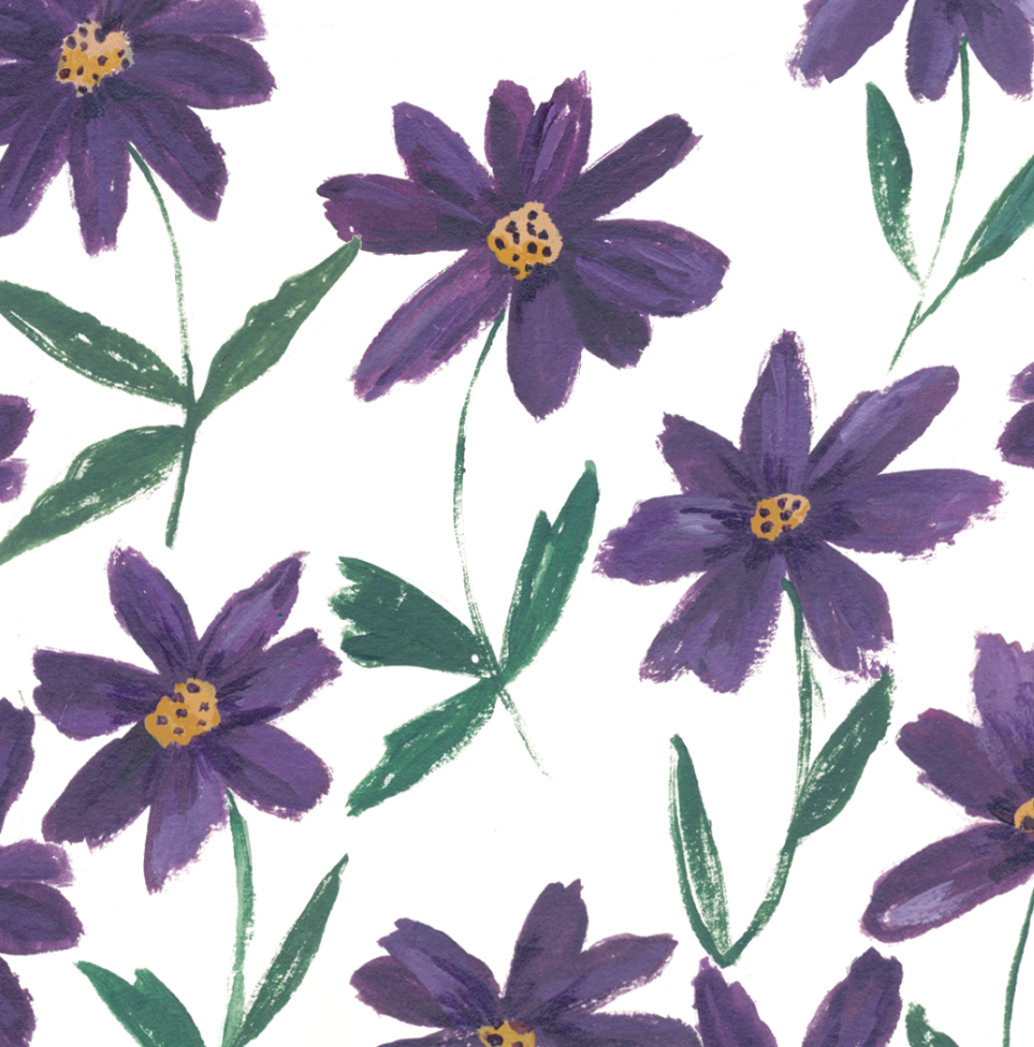 Jessica Frasz Studio – wholesale Sympathy card – Purple Floral Greeting Card2