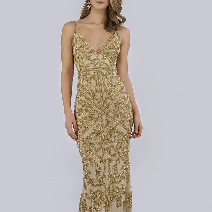 Lara 29744 - Spaghetti Strap Beaded Dress and other Purchase Wholesale lara. Free Returns & Net 60 Terms on Faire trending on Faire.