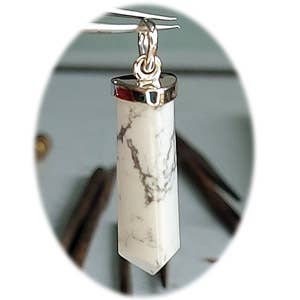 Faceted Sterling Point - Howlite for wholesale by Crystal Earth Sterling