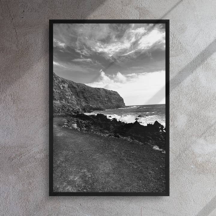 Black Sand Framed Canvas Prints for wholesale by Monmouth Paragon
