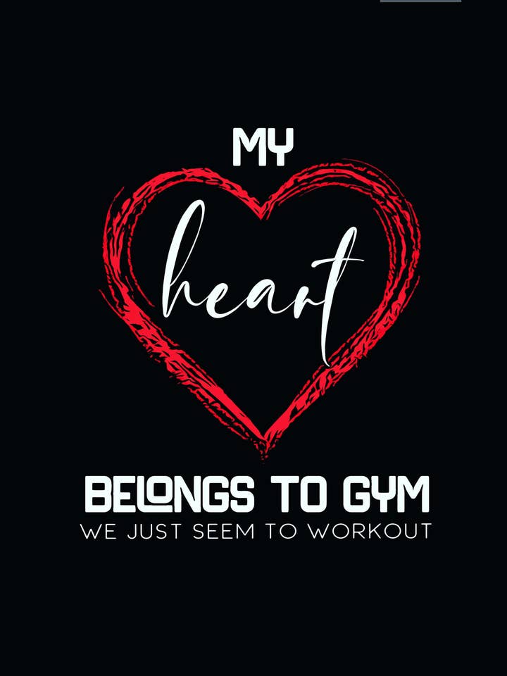 My Heart Belongs to Gym for wholesale by Work It Towels