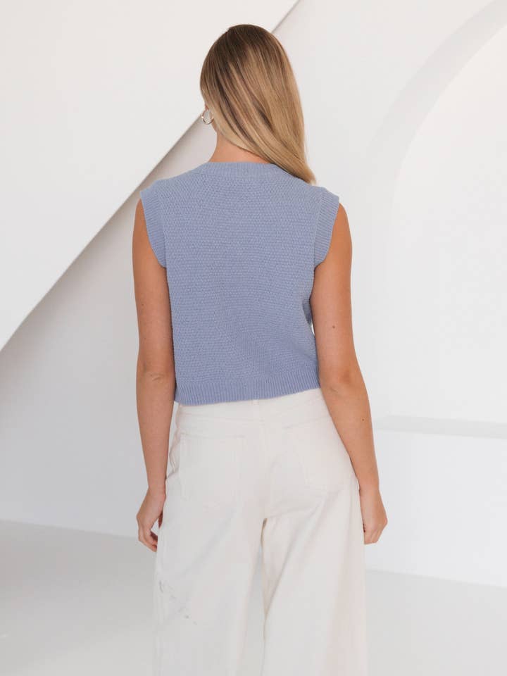 Global Fashion House - Wholesale Sweater Vest - Women's - SARI SHELL KNIT VEST3