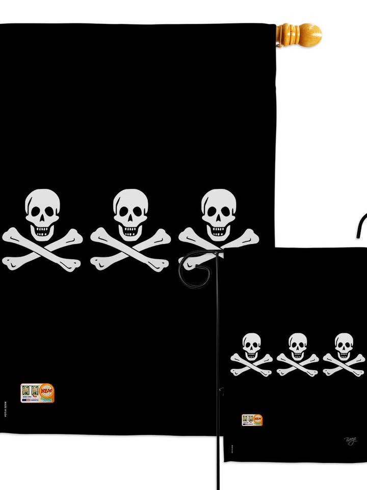 Drapeau décoratif de pirate côtier de Christopher Condent pour la vente par Two Group Flag Co