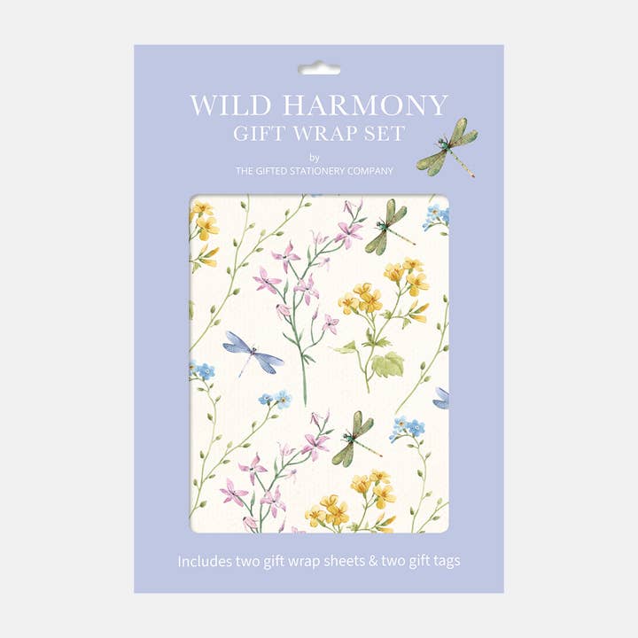 Gift Wrap Set - Wild Harmony for wholesale by The Gifted Stationery Company