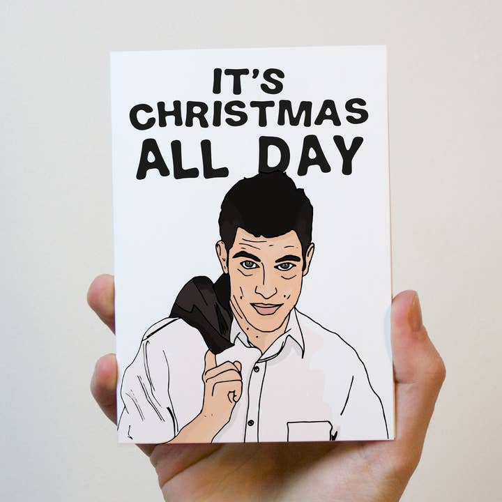 New Girl Christmas Card for wholesale by Freckle and Specs