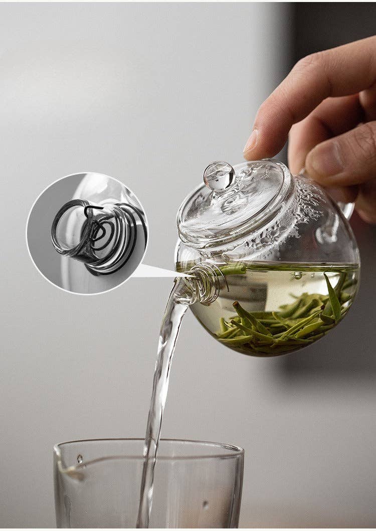 Gohobi （We cover U.S. import duties） - Wholesale Tea Pot - Gohobi Glass Small Teapot / Tea Tray11