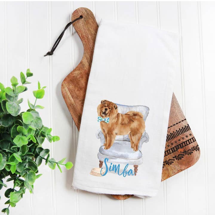 The Preppy Pineapple Home – Engroshandel Viskestykke – Personlig Chow Chow Flour Sack-håndklæde, brugerdefineret kæledyrsgave1