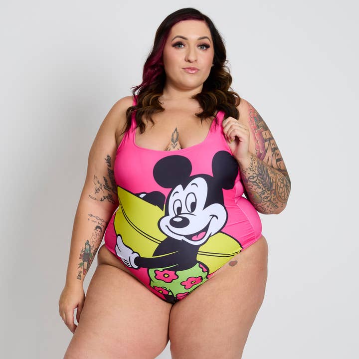 Cakeworthy - Wholesale One Piece Swimsuit - Women's - Mickey Retro One Piece Swimsuit