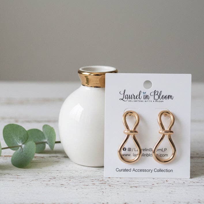 Maribel Vintage Inspired Loop Drop Earrings for wholesale by Laurel in Bloom