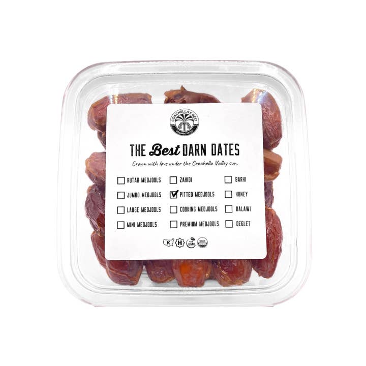 Coachella's Best Organic Dates - Wholesale Dried/Dehydrated Fruit - Organic Pitted Medjool Dates Tub1
