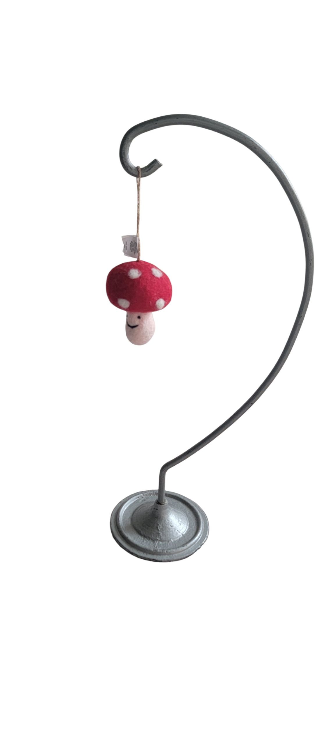 Evergreen Guardian Imports - Wholesale Ornament - ORN806 - Felt Christmas Ornament- Red Mushroom -White Dots1