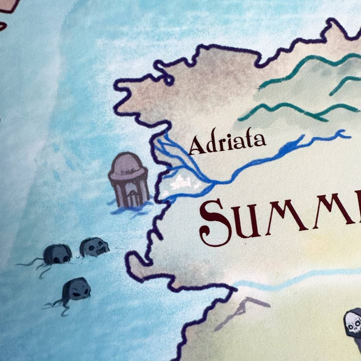 Awkward Affections – wholesale Art print – Prythian Map // Fantasy Landscapes // ACOTAR // Book Art7