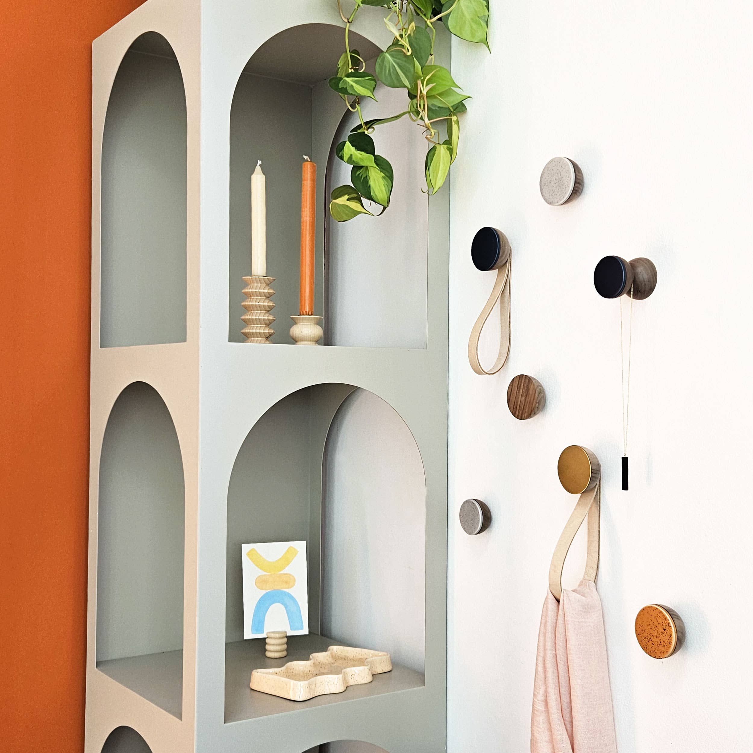 5mm Paper - Vendita all'ingrosso Gancio da parete - Gancio da parete a pomello in legno di noce massiccio4