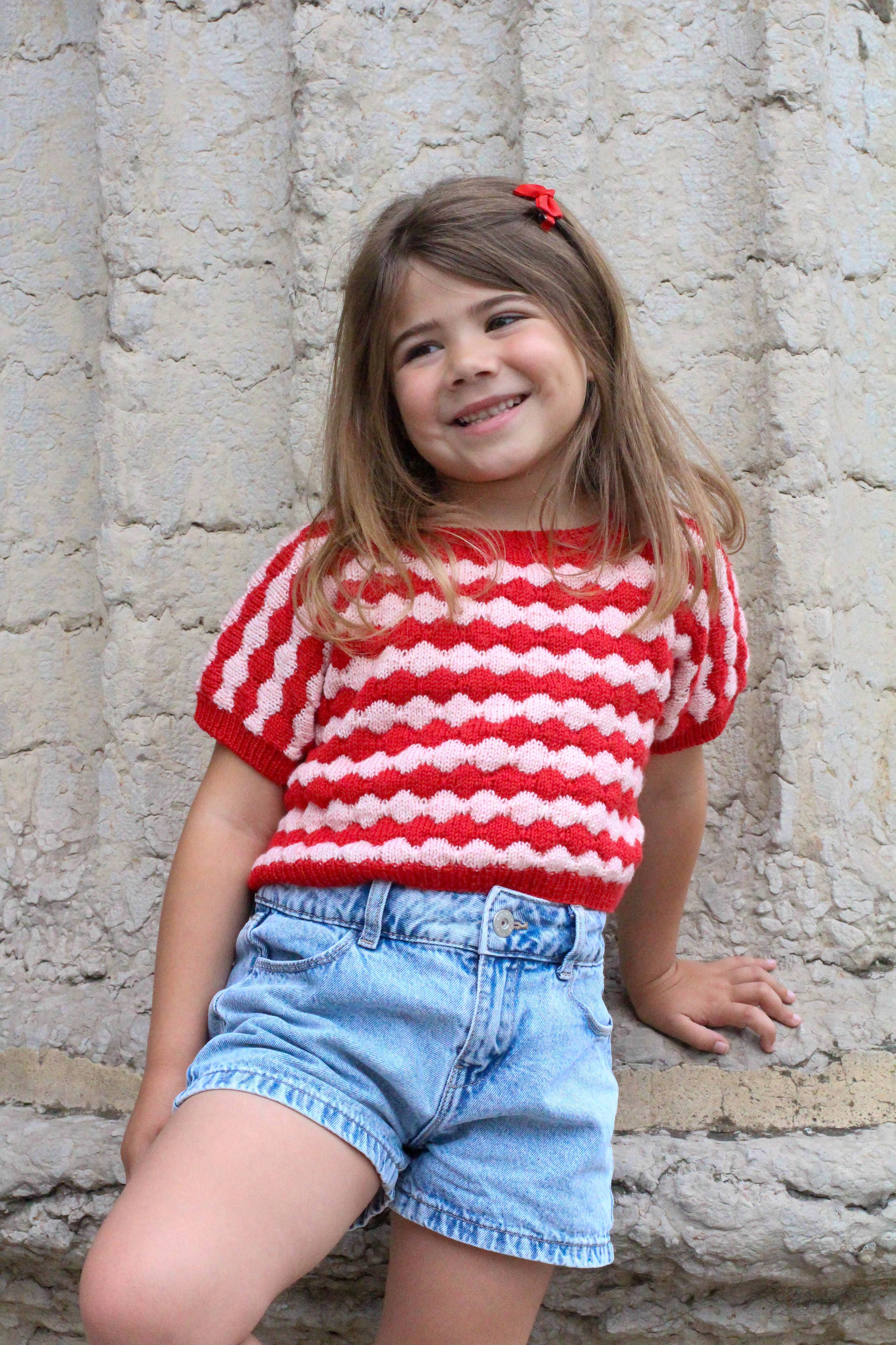 Lise Tailor - Venta al por mayor Material para punto/ganchillo - Patrón de tejido - Top Mona (niños y adultos)12