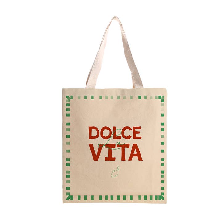 Coast and Valley - Wholesale Tote Bag - Unisex - 100% cotton tote bag "Dolce Vita"1