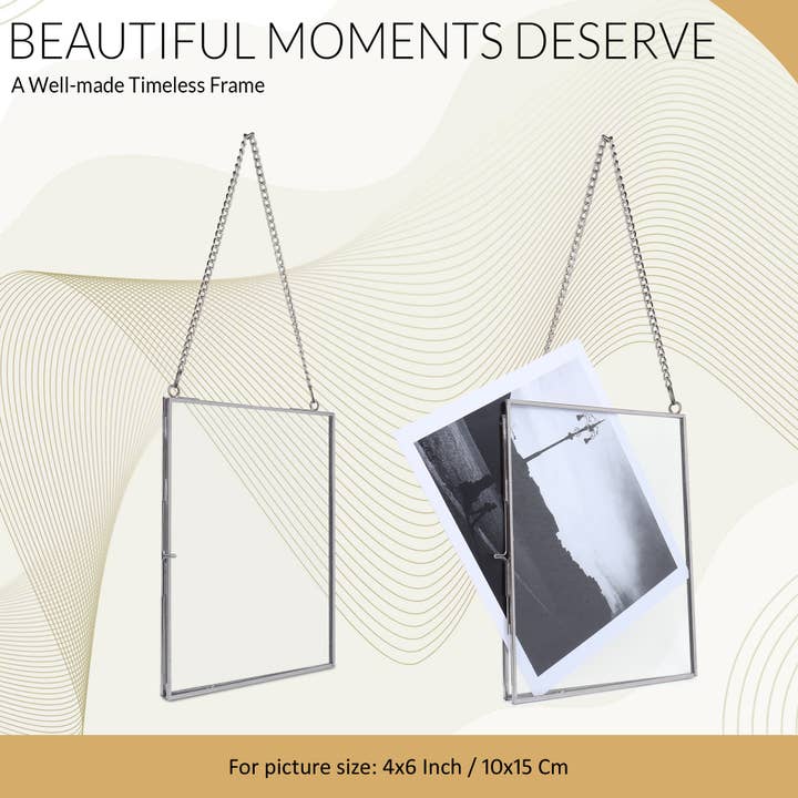 Alza - Wholesale Picture frame - Steel / Nickle Hanging Photo frame3