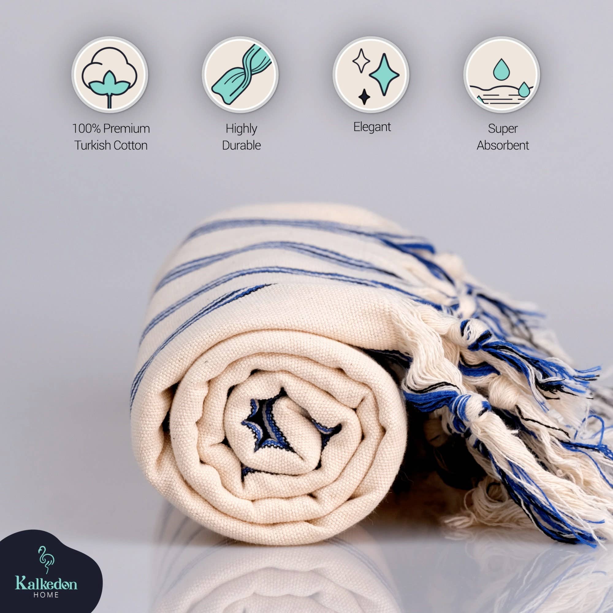 Kalkedon Towels - Wholesale Throw Blanket - Handwoven Throw Blanket |Turkish Towel|Picnic Blanket |Shawl2