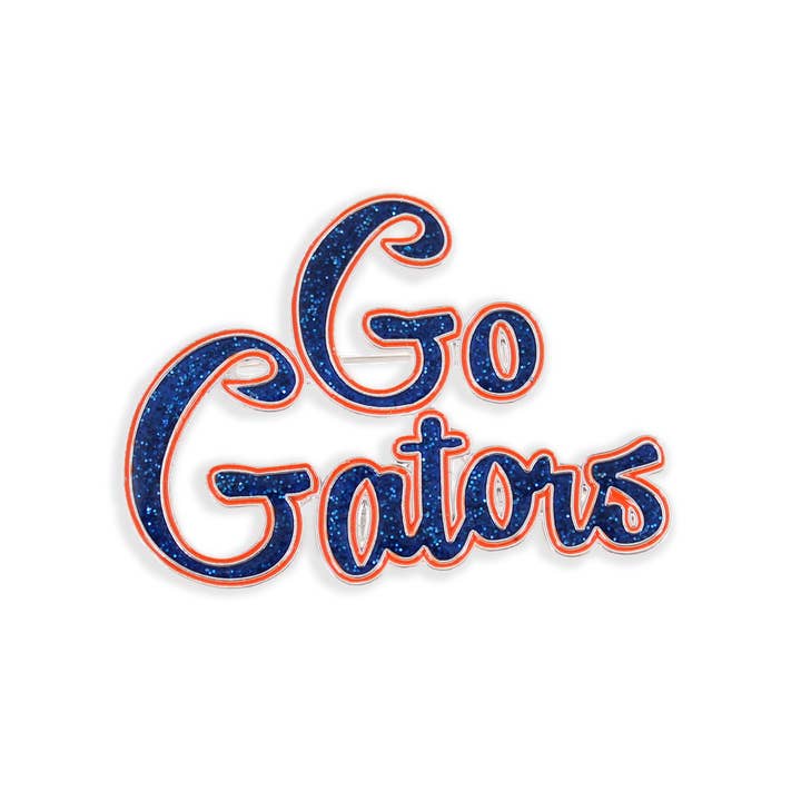 Seasons Jewelry - Wholesale Lapel Pin/Button - Florida Go Gators Slogan Pin1