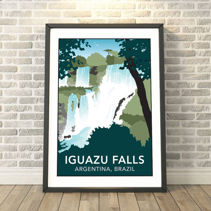 Iguazu-vandfaldene, Argentina, Brasilien Print, Kort og Gaver for engroshandel hos Tabitha Mary