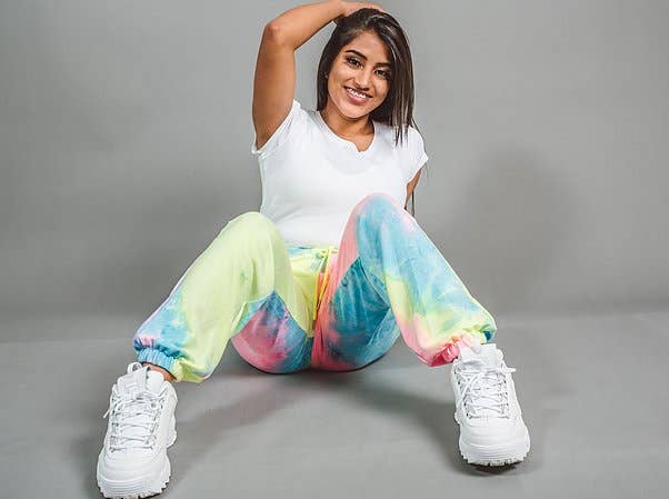 Bright Tie Dye Candy Coated Joggers for wholesale on Faire2